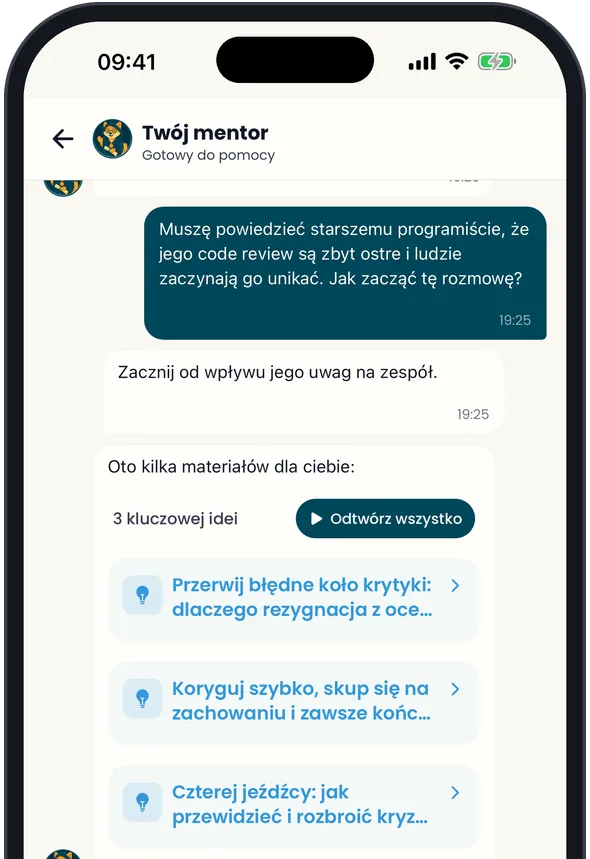 Rozmowa z mentorem AI