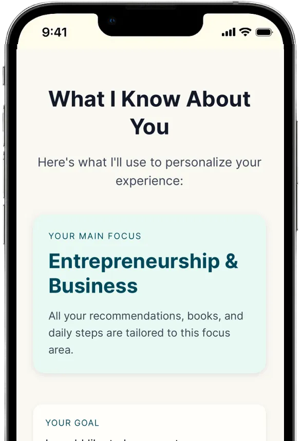 Personalization onboarding
